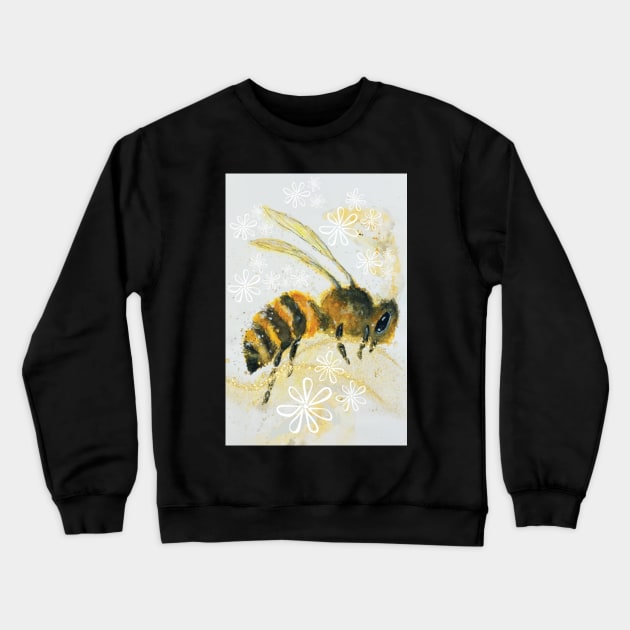 Bumblebee Crewneck Sweatshirt by DeborahMcGrath